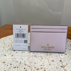 Kate Spade Card Case Wallet - Leather - Pink
